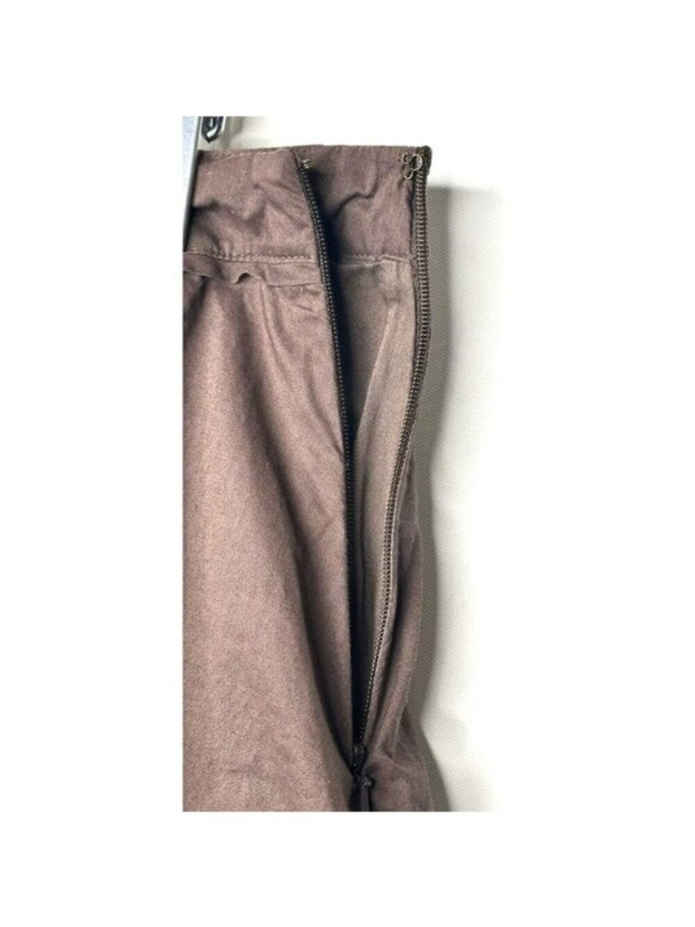 Michael Kors Boho Flare Skirt Womens 10 Brown Embroidered Pleated Cotton - Picture 5 of 9